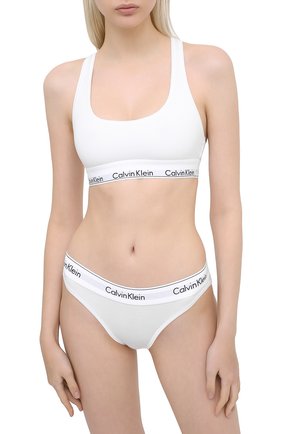 Женские трусы-слипы CALVIN KLEIN белого цвета по цене 2830 руб., арт. F3787E | Фото 2 Женские трусы-слипы CALVIN KLEIN белого цвета, арт. F3787E | Фото 2