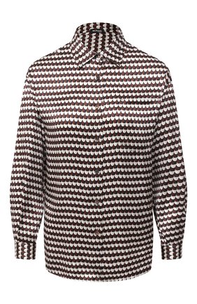 Женская шелковая рубашка KITON коричневого цвета по цене 97950 руб., арт. D50423K05T59 | Фото 1 Женская шелковая рубашка KITON коричневого цвета, арт. D50423K05T59 | Фото 1