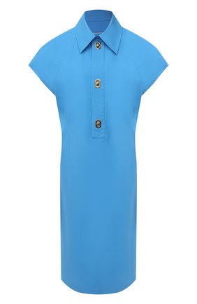 Женское хлопковое платье BOTTEGA VENETA синего цвета по цене 137000 руб., арт. 630322/VKPB0 | Фото 1 Женское хлопковое платье BOTTEGA VENETA синего цвета, арт. 630322/VKPB0 | Фото 1