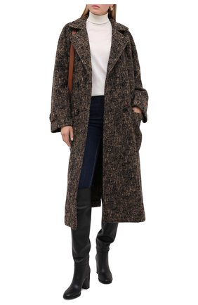 Женское шерстяное пальто DOLCE & GABBANA коричневого цвета по цене 265500 руб., арт. F0AD8T/FMMF4 | Фото 2 Женское шерстяное пальто DOLCE & GABBANA коричневого цвета, арт. F0AD8T/FMMF4 | Фото 2