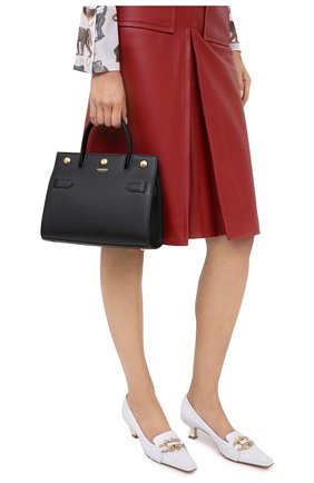 Женская сумка title small BURBERRY черного цвета по цене 119000 руб., арт. 8030302 | Фото 2 Женская сумка title small BURBERRY черного цвета, арт. 8030302 | Фото 2