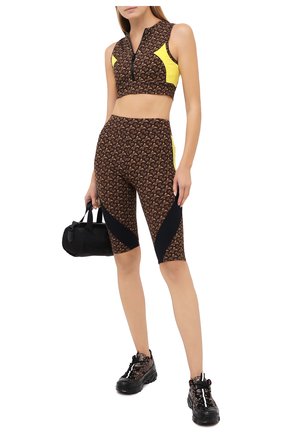Женские шорты BURBERRY коричневого цвета по цене 30700 руб., арт. 8030495 | Фото 2 Женские шорты BURBERRY коричневого цвета, арт. 8030495 | Фото 2 (Материал внешний: Синтетический материал; Стили: Спорт-шик; Кросс-КТ: Спорт; Длина Ж (юбки, платья, шорты): До колена; Женское Кросс-КТ: Шорты-спорт)