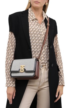 Женская сумка tb small BURBERRY черного цвета по цене 121500 руб., арт. 8030666 | Фото 2 Женская сумка tb small BURBERRY черного цвета, арт. 8030666 | Фото 2