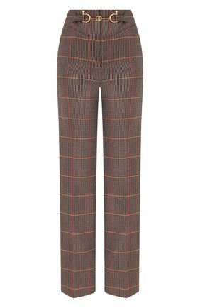 Женские шерстяные брюки BURBERRY коричневого цвета по цене 78100 руб., арт. 8030984 | Фото 1 Женские шерстяные брюки BURBERRY коричневого цвета, арт. 8030984 | Фото 1