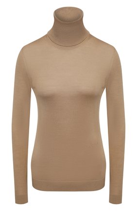 Женская водолазка из шерсти и шелка BURBERRY бежевого цвета по цене 38600 руб., арт. 8032170 | Фото 1 Женская водолазка из шерсти и шелка BURBERRY бежевого цвета, арт. 8032170 | Фото 1