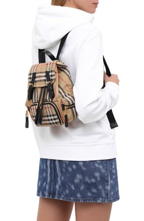 Женский рюкзак rucksack small BURBERRY бежевого цвета по цене 88850 руб., арт. 8032708 | Фото 2 Женский рюкзак rucksack small BURBERRY бежевого цвета, арт. 8032708 | Фото 2