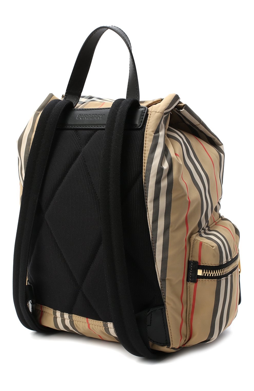 Женский рюкзак rucksack medium BURBERRY бежевого цвета, арт. 8032709 | Фото 3 (Размер: medium; Ремень/цепочка: На ремешке; Материал: Текстиль)