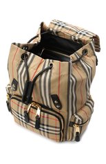 Женский рюкзак rucksack medium BURBERRY бежевого цвета, арт. 8032709 | Фото 4 (Размер: medium; Ремень/цепочка: На ремешке; Материал: Текстиль)