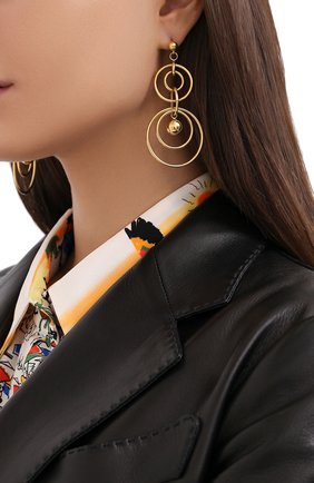 Женские серьги EXCLAIM золотого цвета по цене 7780 руб., арт. 035G2610E | Фото 2 Женские серьги EXCLAIM золотого цвета, арт. 035G2610E | Фото 2