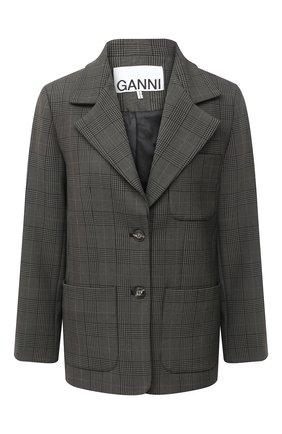 Женский жакет GANNI хаки цвета по цене 28900 руб., арт. F4712 | Фото 1 Женский жакет GANNI хаки цвета, арт. F4712 | Фото 1