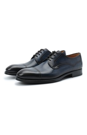 Мужской кожаные дерби MAGNANNI темно-синего цвета по цене 21550 руб., арт. 21189/WIND | Фото 1 Мужской кожаные дерби MAGNANNI темно-синего цвета, арт. 21189/WIND | Фото 1