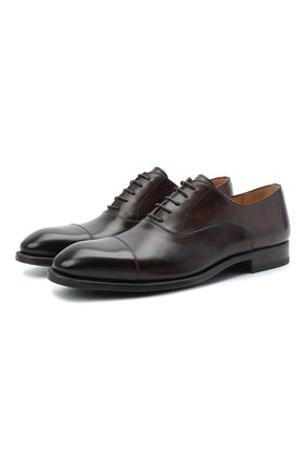 Мужские кожаные оксфорды MAGNANNI темно-коричневого цвета по цене 21950 руб., арт. 23334/B0LTILUX | Фото 1 Мужские кожаные оксфорды MAGNANNI темно-коричневого цвета, арт. 23334/B0LTILUX | Фото 1