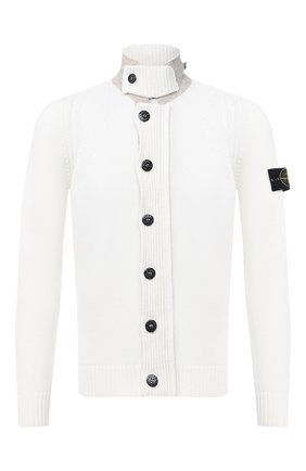 Мужская шерстяной кардиган STONE ISLAND белого цвета по цене 31500 руб., арт. 7315564A3 | Фото 1 Мужская шерстяной кардиган STONE ISLAND белого цвета, арт. 7315564A3 | Фото 1