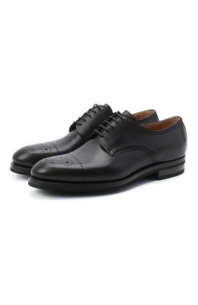 Мужские кожаные дерби KITON черного цвета по цене 213500 руб., арт. USSDECHN00100 | Фото 1 Мужские кожаные дерби KITON черного цвета, арт. USSDECHN00100 | Фото 1