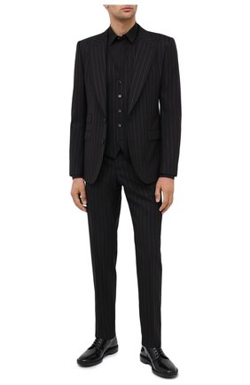 Мужская хлопковая рубашка DOLCE & GABBANA черного цвета по цене 47800 руб., арт. G5HX4Z/FU5K9 | Фото 2 Мужская хлопковая рубашка DOLCE & GABBANA черного цвета, арт. G5HX4Z/FU5K9 | Фото 2