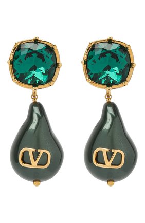 Серьги Valentino Garavani VLogo | Фото №1 Серьги Valentino Garavani VLogo | Фото №1