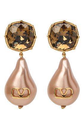Серьги Valentino Garavani VLogo | Фото №1 Серьги Valentino Garavani VLogo | Фото №1