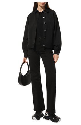 Женские кожаные кроссовки daymaster DOLCE & GABBANA черного цвета по цене 37100 руб., арт. CK1791/AX589 | Фото 2 Женские кожаные кроссовки daymaster DOLCE & GABBANA черного цвета, арт. CK1791/AX589 | Фото 2