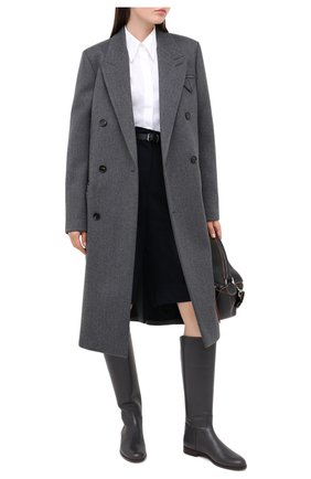 Женские кожаные сапоги welly LORO PIANA темно-серого цвета по цене 141500 руб., арт. FAI2329 | Фото 2 Женские кожаные сапоги welly LORO PIANA темно-серого цвета, арт. FAI2329 | Фото 2