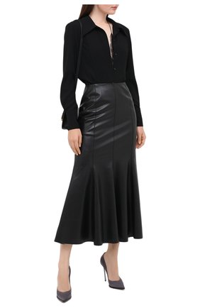 Женская замшевые туфли maxi blade CASADEI серого цвета по цене 56550 руб., арт. 1F700R120MZCAM09204 | Фото 2 Женская замшевые туфли maxi blade CASADEI серого цвета, арт. 1F700R120MZCAM09204 | Фото 2