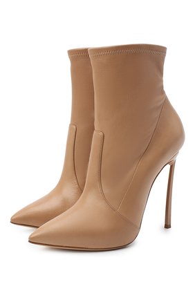 Женские кожаные ботильоны blade CASADEI бежевого цвета по цене 83400 руб., арт. 1R665E120HHNAGU3113 | Фото 1 Женские кожаные ботильоны blade CASADEI бежевого цвета, арт. 1R665E120HHNAGU3113 | Фото 1