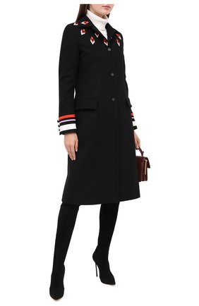 Женские замшевые ботфорты blade CASADEI черного цвета по цене 107500 руб., арт. 1T000D125HHCAM09000 | Фото 2 Женские замшевые ботфорты blade CASADEI черного цвета, арт. 1T000D125HHCAM09000 | Фото 2