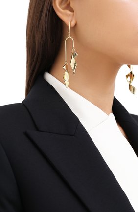 Женские серьги EXCLAIM золотого цвета по цене 9980 руб., арт. 036G2731E | Фото 2 Женские серьги EXCLAIM золотого цвета, арт. 036G2731E | Фото 2