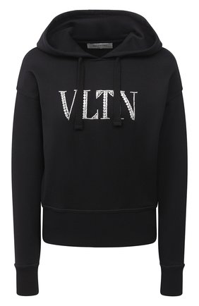 Женский хлопковое худи VALENTINO черного цвета по цене 190000 руб., арт. UB3MF06L5PP | Фото 1 Женский хлопковое худи VALENTINO черного цвета, арт. UB3MF06L5PP | Фото 1