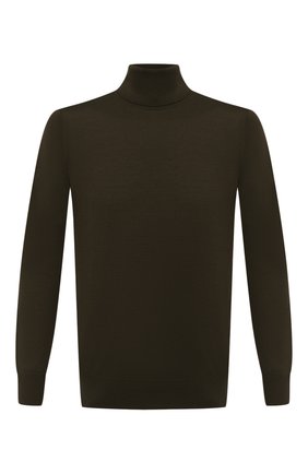 Мужской шерстяная водолазка LORO PIANA темно-зеленого цвета по цене 99500 руб., арт. FAL3612 | Фото 1 Мужской шерстяная водолазка LORO PIANA темно-зеленого цвета, арт. FAL3612 | Фото 1 (Материал внешний: Шерсть; Длина (для топов): Стандартные; Принт: Без принта; Мужское Кросс-КТ: Водолазка-одежда; Стили: Кэжуэл; Рукава: Длинные)