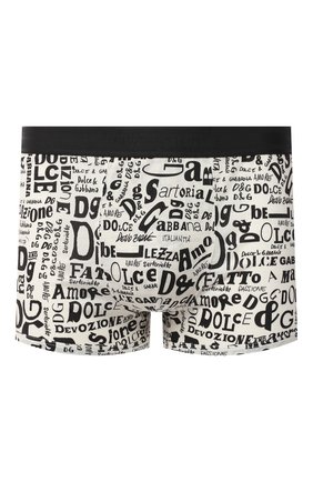 Мужские хлопковые боксеры DOLCE & GABBANA черно-белого цвета по цене 7365 руб., арт. M3A03J/HS7C6 | Фото 1 Мужские хлопковые боксеры DOLCE & GABBANA черно-белого цвета, арт. M3A03J/HS7C6 | Фото 1