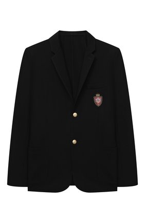 Детский пиджак DAL LAGO черного цвета по цене 21950 руб., арт. N035M/8111/17/L-18/XL | Фото 1 Детский пиджак DAL LAGO черного цвета, арт. N035M/8111/17/L-18/XL | Фото 1