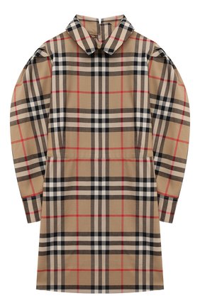 Детское хлопковое платье BURBERRY бежевого цвета по цене 25700 руб., арт. 8030323 | Фото 1 Детское хлопковое платье BURBERRY бежевого цвета, арт. 8030323 | Фото 1