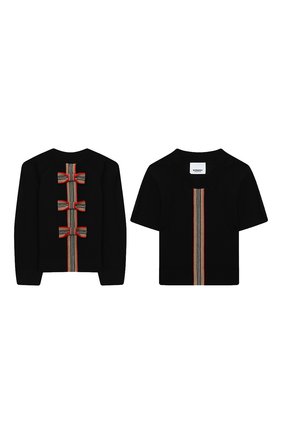Детский шерстяной кардиган BURBERRY черного цвета по цене 29800 руб., арт. 8030656 | Фото 1 Детский шерстяной кардиган BURBERRY черного цвета, арт. 8030656 | Фото 1
