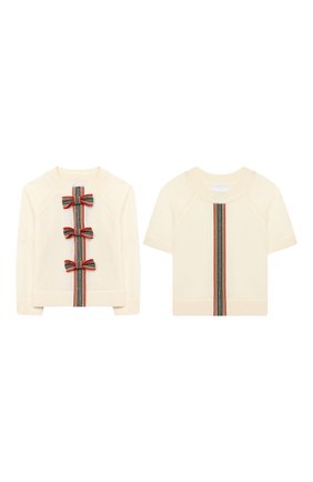 Детский шерстяной кардиган BURBERRY белого цвета по цене 29800 руб., арт. 8030657 | Фото 1 Детский шерстяной кардиган BURBERRY белого цвета, арт. 8030657 | Фото 1