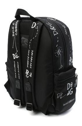 Детская рюкзак DOLCE & GABBANA черно-белого цвета по цене 39200 руб., арт. EM0084/AS772 | Фото 2 Детская рюкзак DOLCE & GABBANA черно-белого цвета, арт. EM0084/AS772 | Фото 2