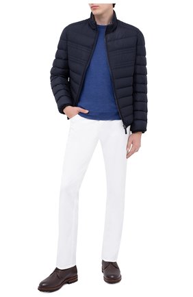 Мужская пуховая куртка BRIONI темно-синего цвета по цене 229000 руб., арт. SUNB0L/08803 | Фото 2 Мужская пуховая куртка BRIONI темно-синего цвета, арт. SUNB0L/08803 | Фото 2 (Рукава: Длинные; Материал внешний: Синтетический материал; Материал подклада: Синтетический материал; Длина (верхняя одежда): Короткие; Мужское Кросс-КТ: Пуховик-верхняя одежда, пуховик-короткий; Стили: Кэжуэл; Кросс-КТ: Пуховик, Куртка; Материал утеплителя: Пух и перо; Региональные ограничения белый список (Axapta Mercury): RU)