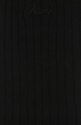 Мужские шерстяные носки BRIONI черного цвета, арт. 0VMC00/09Z01 | Фото 2 (Материал внешний: Шерсть; Кросс-КТ: бельё; Региональные ограничения белый список (Axapta Mercury): RU)