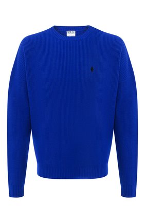 Мужской шерстяной свитер MARCELO BURLON синего цвета по цене 45300 руб., арт. CMHE026F20KNI001 | Фото 1 Мужской шерстяной свитер MARCELO BURLON синего цвета, арт. CMHE026F20KNI001 | Фото 1