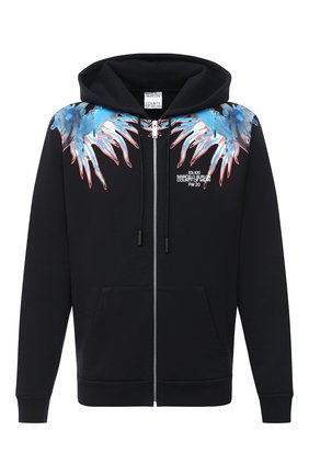 Мужская хлопковая толстовка MARCELO BURLON черного цвета по цене 37600 руб., арт. CMBE001F20FLE004 | Фото 1 Мужская хлопковая толстовка MARCELO BURLON черного цвета, арт. CMBE001F20FLE004 | Фото 1