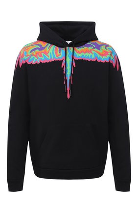 Мужской хлопковое худи MARCELO BURLON черного цвета по цене 35050 руб., арт. CMBB007F20FLE002 | Фото 1 Мужской хлопковое худи MARCELO BURLON черного цвета, арт. CMBB007F20FLE002 | Фото 1