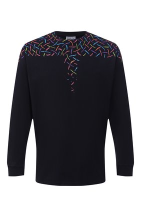 Мужская хлопковый лонгслив MARCELO BURLON черного цвета по цене 20800 руб., арт. CMAB007F20JER003 | Фото 1 Мужская хлопковый лонгслив MARCELO BURLON черного цвета, арт. CMAB007F20JER003 | Фото 1