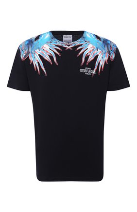 Мужская хлопковая футболка MARCELO BURLON черного цвета по цене 19450 руб., арт. CMAA018F20JER011 | Фото 1 Мужская хлопковая футболка MARCELO BURLON черного цвета, арт. CMAA018F20JER011 | Фото 1