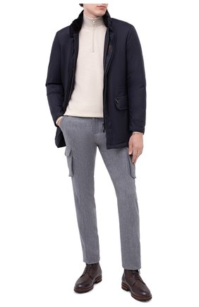 Мужские шерстяные брюки-карго KITON серого цвета по цене 117500 руб., арт. UFPPCAK01T88 | Фото 2 Мужские шерстяные брюки-карго KITON серого цвета, арт. UFPPCAK01T88 | Фото 2 (Длина (брюки, джинсы): Стандартные; Материал подклада: Купро; Материал внешний: Шерсть; Силуэт М (брюки): Карго; Случай: Повседневный; Стили: Кэжуэл; Региональные ограничения белый список (Axapta Mercury): RU)