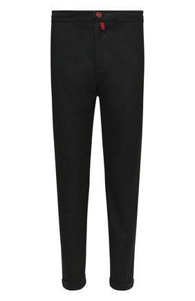 Мужской шерстяные брюки KITON темно-зеленого цвета по цене 105000 руб., арт. UFPLACK01T52 | Фото 1 Мужской шерстяные брюки KITON темно-зеленого цвета, арт. UFPLACK01T52 | Фото 1