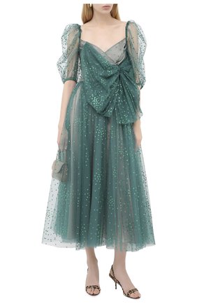 Женское платье-миди REDVALENTINO зеленого цвета по цене 144000 руб., арт. UR3VAS80/564 | Фото 2 Женское платье-миди REDVALENTINO зеленого цвета, арт. UR3VAS80/564 | Фото 2