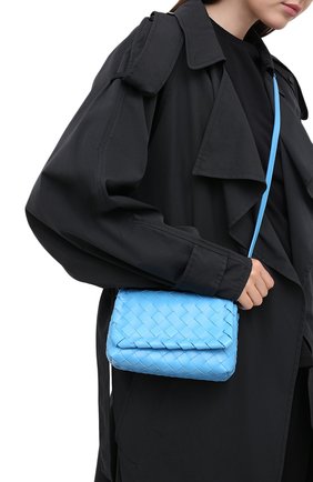Женская сумка BOTTEGA VENETA синего цвета по цене 110000 руб., арт. 609412/VCPP5 | Фото 2 Женская сумка BOTTEGA VENETA синего цвета, арт. 609412/VCPP5 | Фото 2