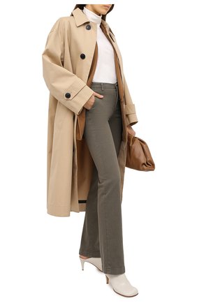 Женские хлопковые брюки LORO PIANA хаки цвета по цене 61650 руб., арт. FAL3133 | Фото 2 Женские хлопковые брюки LORO PIANA хаки цвета, арт. FAL3133 | Фото 2