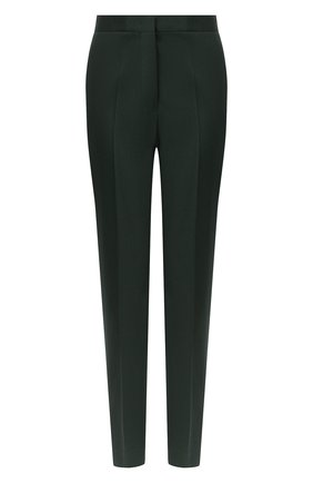 Женские шерстяные брюки JIL SANDER темно-зеленого цвета по цене 51200 руб., арт. JSPR301900-WR202500 | Фото 1 Женские шерстяные брюки JIL SANDER темно-зеленого цвета, арт. JSPR301900-WR202500 | Фото 1