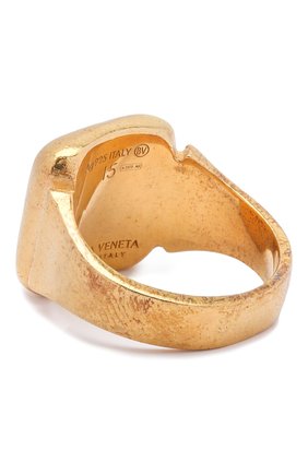 Женское кольцо BOTTEGA VENETA золотого цвета по цене 27850 руб., арт. 576454/VAHU0 | Фото 2 Женское кольцо BOTTEGA VENETA золотого цвета, арт. 576454/VAHU0 | Фото 2
