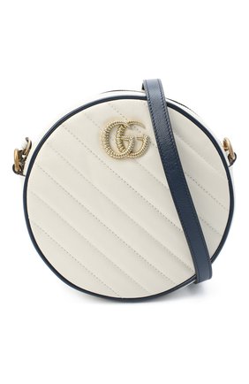 Женская сумка gg marmont mini GUCCI белого цвета по цене 110300 руб., арт. 550154/00LFX | Фото 5 Женская сумка gg marmont mini GUCCI белого цвета, арт. 550154/00LFX | Фото 5